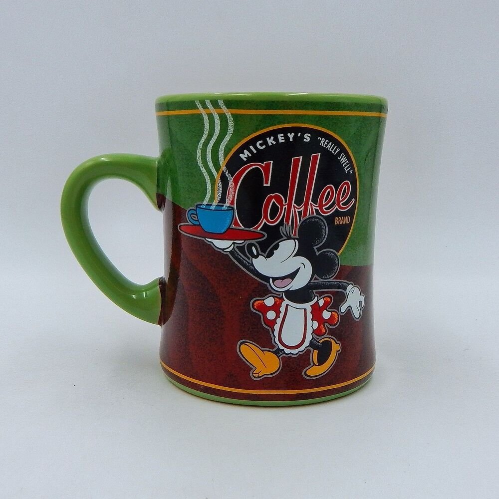 Disney Parks Coffee Mug Mickey’s Really Swell Cup Minnie Brand Theme 16oz